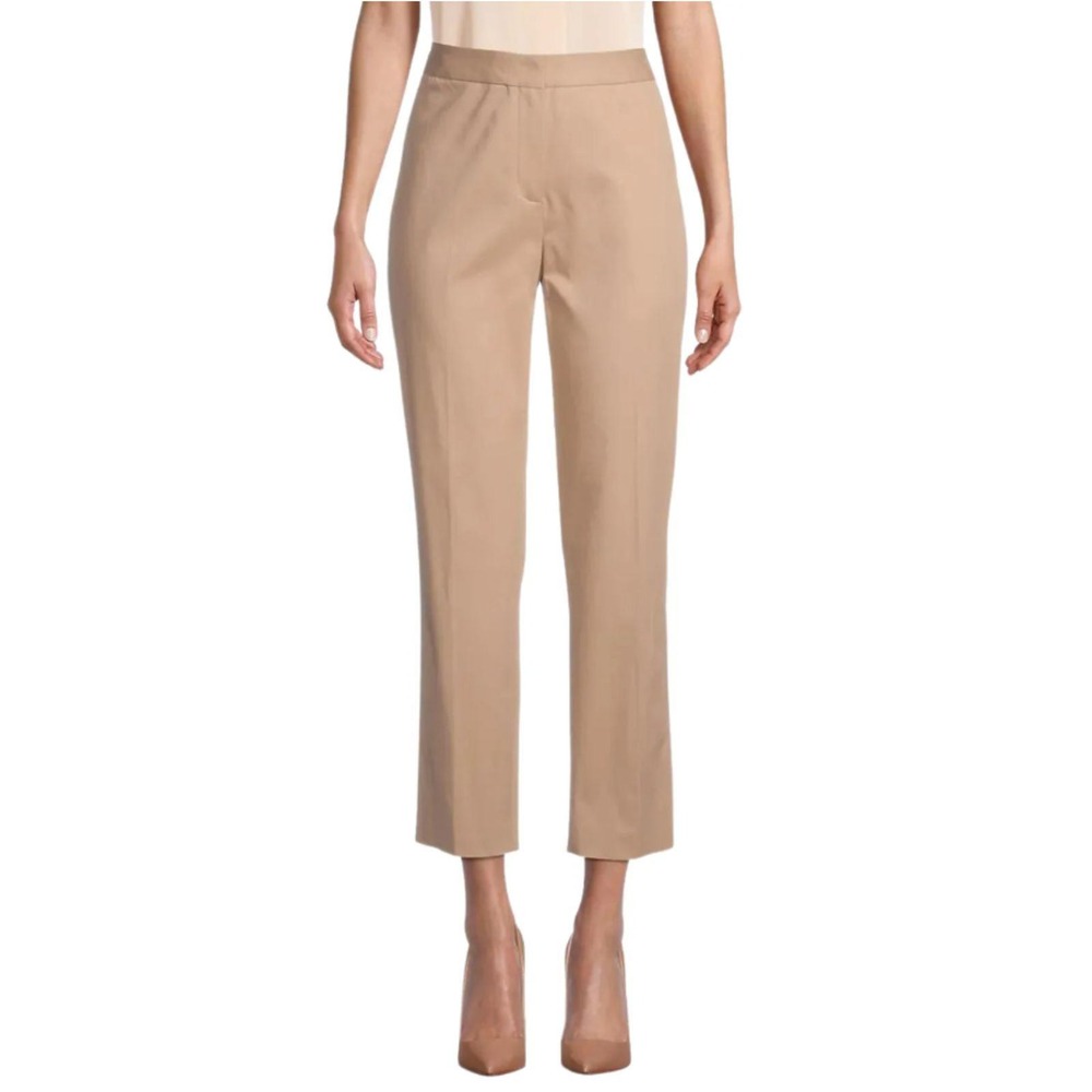 Kobi Halperin Jemma Pant Women 2 Khaki Tan Ankle Trousers Workwear New